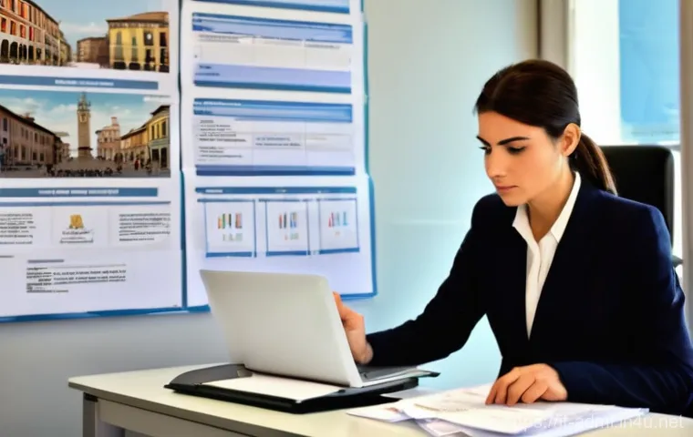 행정사 시험 합격 후 필요한 준비물 - **Prompt 1: Navigating Italian Bureaucracy with Professional Guidance**
    "A determined young Ital...