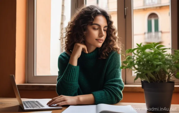 행정사 시험 준비와 병행할 수 있는 아르바이트 - **Prompt:** A diligent young Italian woman in her early twenties, with dark, wavy hair, wearing a co...