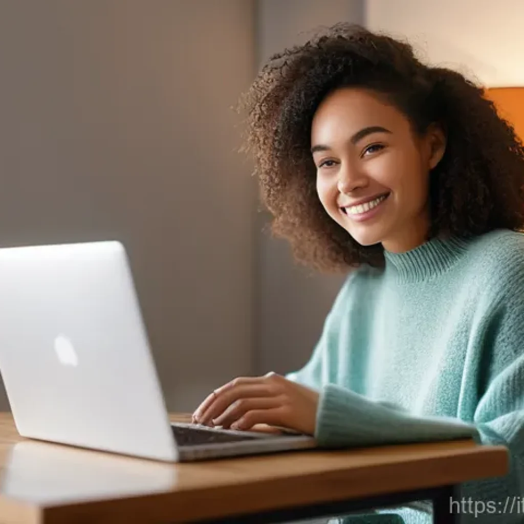 행정사 시험 준비에 유용한 온라인 강의 추천 - **Prompt:** A young adult, of diverse ethnicity, is comfortably studying on a laptop in a cozy, sunl...