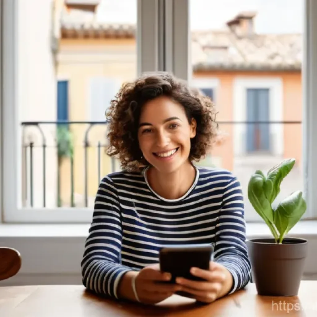 행정사 업무 중 필요한 문서 작성 노하우 - **Prompt 1: Effortless Digital Access in Italy**
    "A confident Italian woman in her late 30s or e...