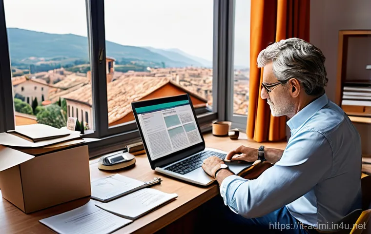 행정사 업무 중 필요한 문서 작성 노하우 - **Prompt 1: Effortless Digital Access in Italy**
    "A confident Italian woman in her late 30s or e...