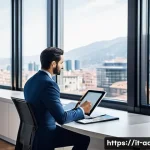 Home 22 행정사 직업 전망과 미래 트렌드 - **Prompt 1: The Digitally Empowered Administrator**
"An elegant and modern Italian condominium a...