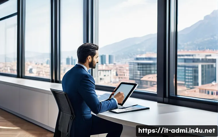 행정사 직업 전망과 미래 트렌드 - **Prompt 1: The Digitally Empowered Administrator**
    "An elegant and modern Italian condominium a...