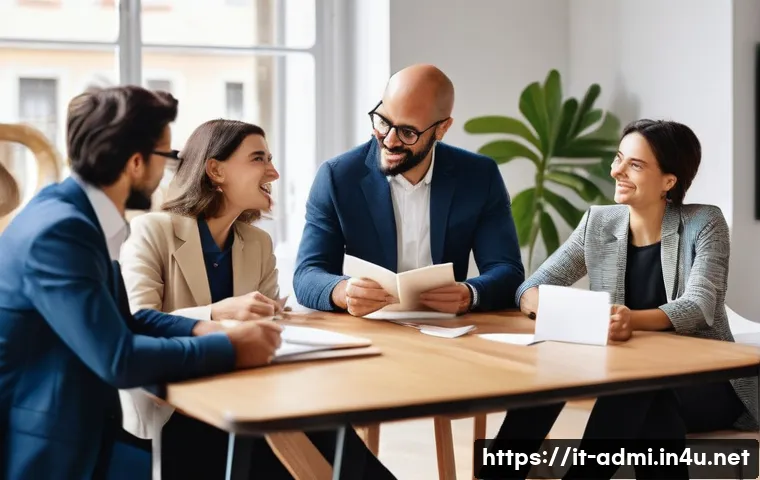 행정사 협회 가입 시 장단점 - **Prompt:** A diverse group of Italian professionals, including men and women of various ages, are g...