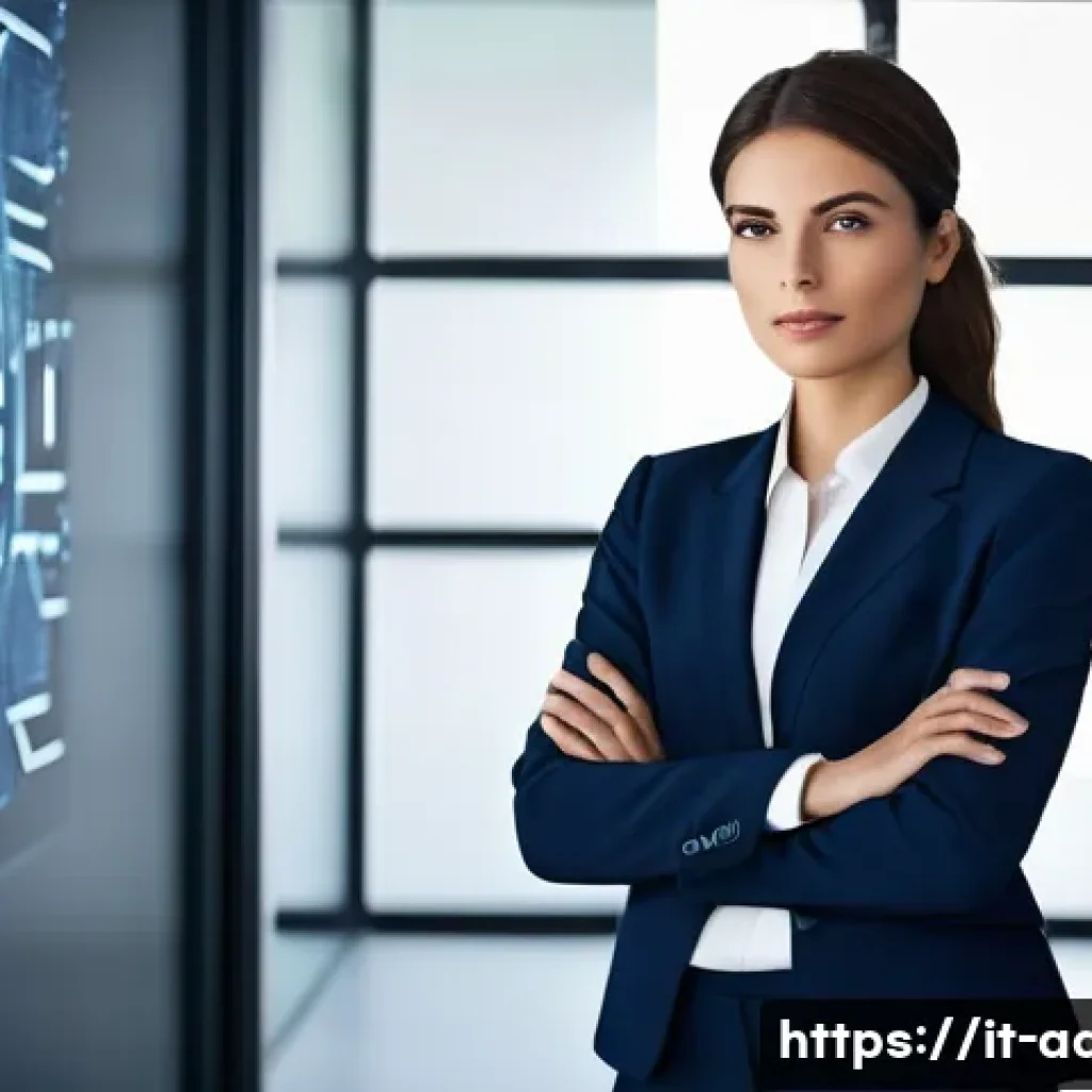 행정사 업무에서 중요한 데이터 관리 - **Prompt:** A sophisticated Italian legal professional, male or female, dressed in a sharp, modern b...