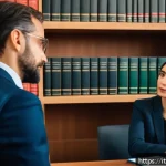 행정사로서의 커리어를 위한 멘토 찾기 - A professional public sector mentor and mentee engaged in a thoughtful discussion in a modern Italia...